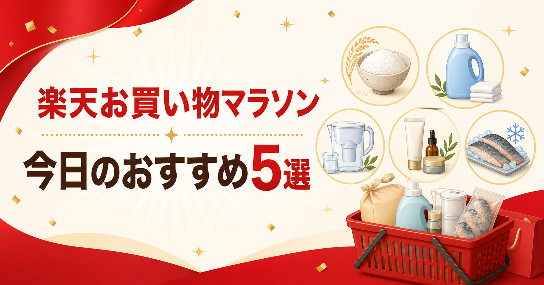 楽天お買い物マラソン 今日のおすすめ5選