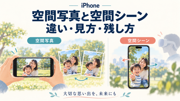 iPhoneの空間写真と空間シーンの違い｜iOS 27・対応機種・保存方法