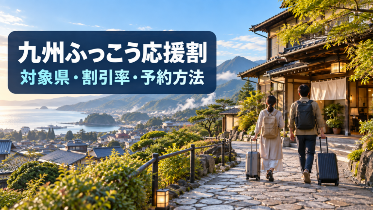 九州ふっこう応援割とは？対象県・割引率・予約方法を解説