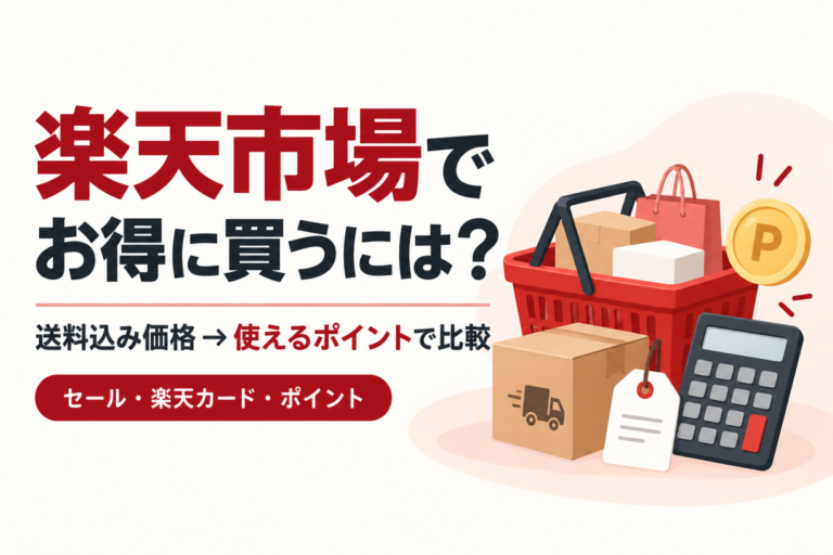 楽天市場でお得に買うには?セール・楽天カード・ポイントの使い分け